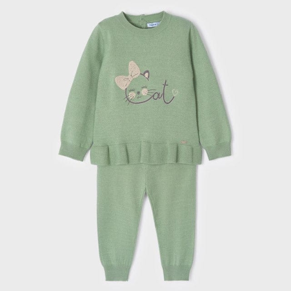 Mayoral Mint Cat Set